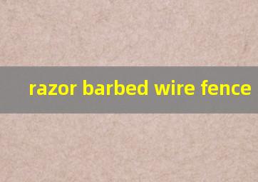  razor barbed wire fence